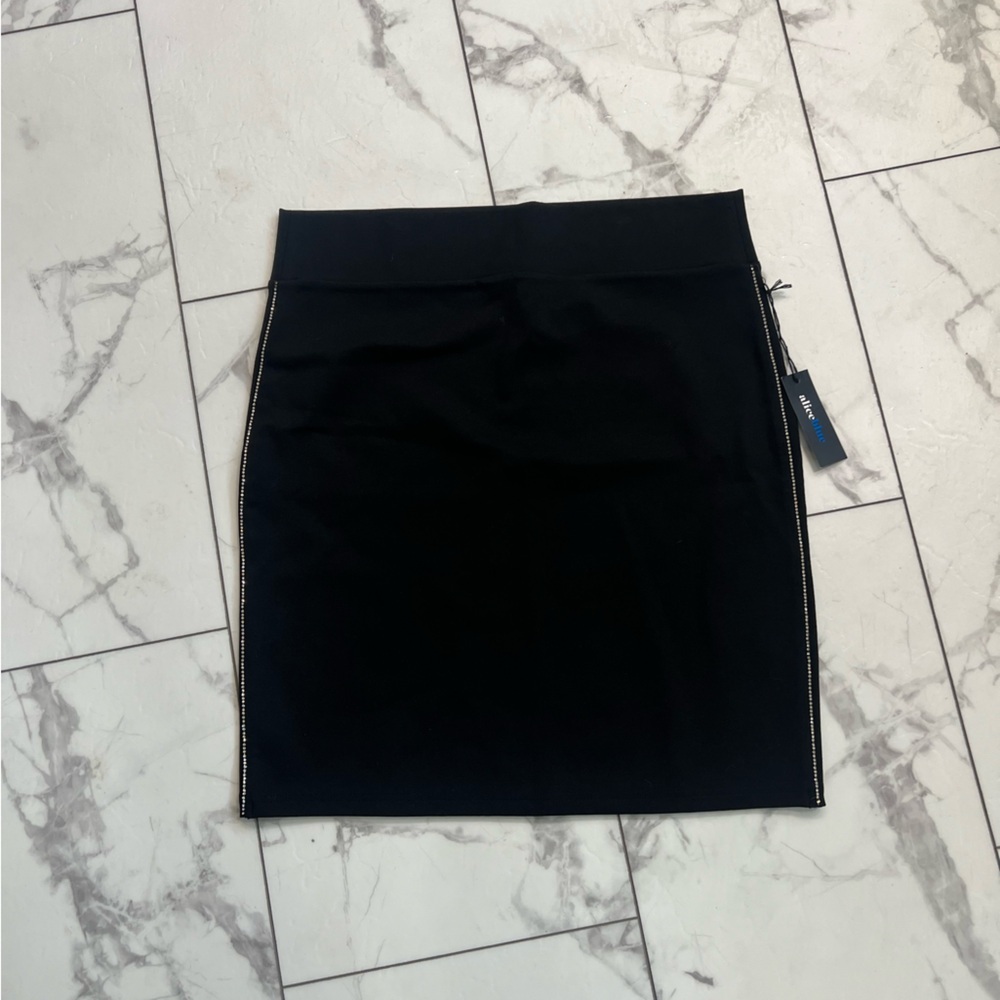 Alice Blue Chic Black Mini Skirt